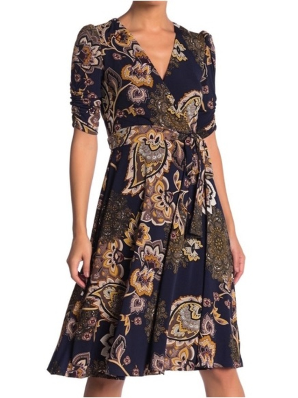 Eliza J Paisley Print Dress